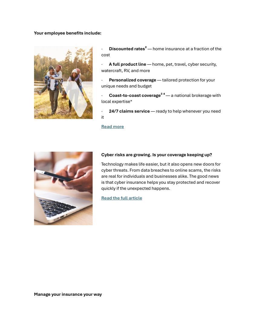 Westland Insurance Staff Program 2025